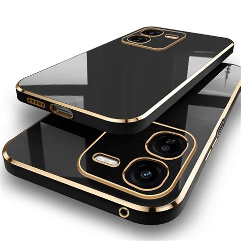 TheGiftKart Luxurious Golden-Plated Back Cover Case for iQOO Z9X 5G ...