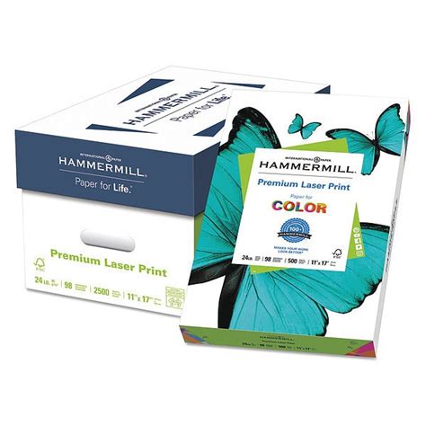 Hammermill Laser Paper, 11 x 17 In, White, PK500 HAM104620 | Zoro