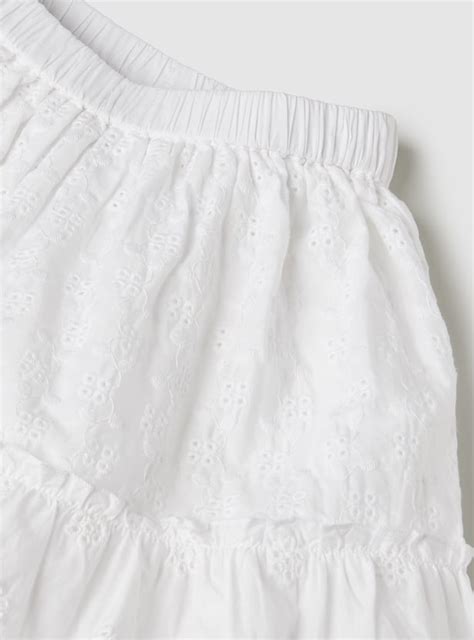 Buy Girls Schiffli Flounce Hem Skirt Online at just Rs. 499.0 ...