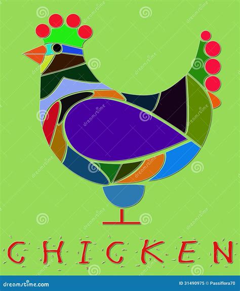 Illustration of chicken stock illustration. Illustration of color - 31490975