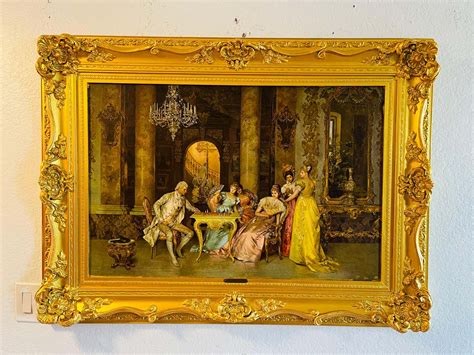 Francesco Beda - The Chess Game Texture Print By Renowned Italian ...