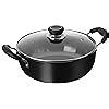 Buy Hawkins Futura 5 Litre Deep Kadhai, Non Stick Kadai with Glass Lid ...