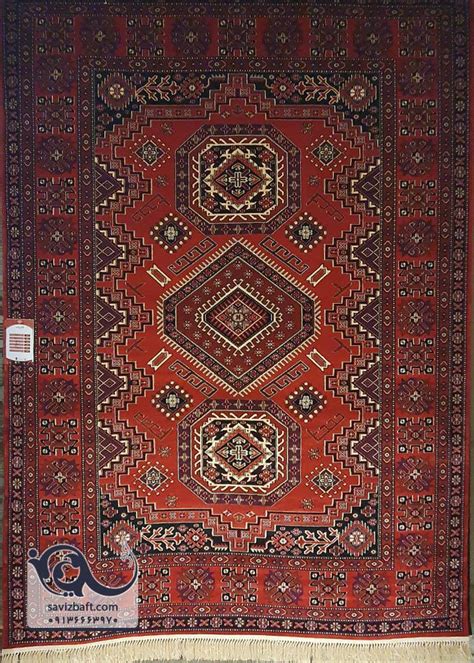 فرش بلوچ اصیل با رنگ زمینه مشکی و روناسی | فرش ساویز بافت