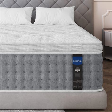 Buy Sleepmax 14 Inch Queen Mattress - Hybrid Mattress Made in USA ...