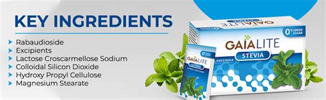 Gaia Lite Sweetner - Stevia, 25 Sachets Pack (Pack of 3)- Natural ...