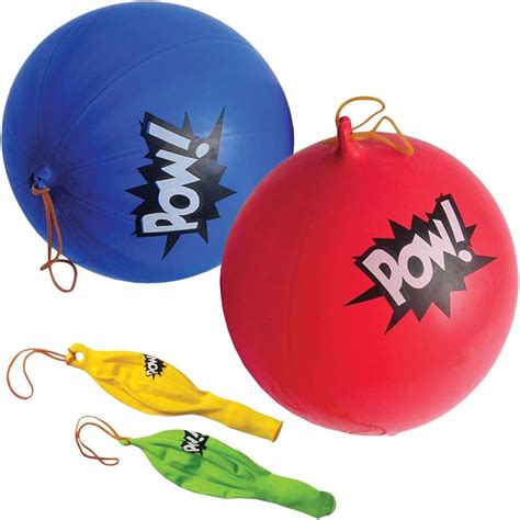 Buy ArtCreativity Superhero Punch Balls, Set of 12, Durable Latex ...