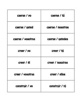 Spanish Preterite Y Group Buzz Game by The Profe Store LLC | TPT