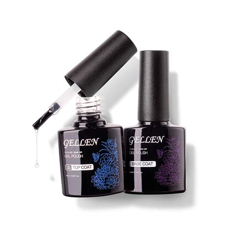 Buy *Base Coat + Top Coat* : Gellen Gel Nail No Wipe Top Coat Base Coat ...