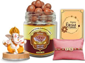Midiron Raksha Bandhan Sacred Set – Ganesh Ji with Butterscotch ...