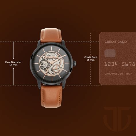 Buy Online Titan Automatics Black Dial Tan Leather Strap Watch for Men ...