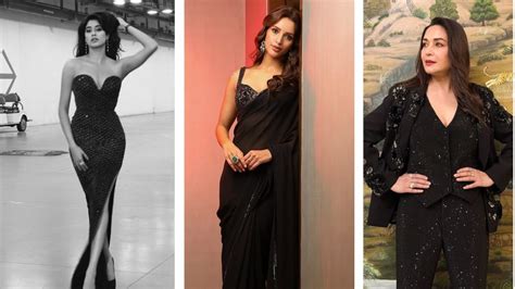 In the mood for noir: Striking black outfits for the wedding guest who ...