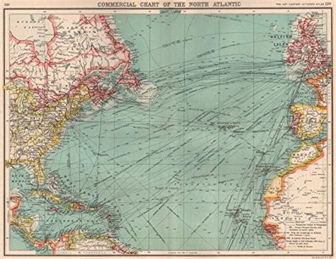 Buy NORTH ATLANTIC COMMERCIAL. Steamer routes TelegraphsRailways Canals ...