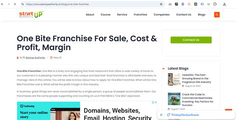 One Bite Franchise Blog and News Centre | Customer Care/Support +91 ...