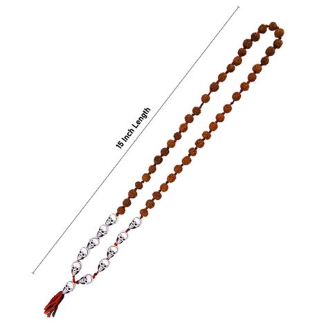 Giri - Rudraksha with Skeleton Beads Mala | Mund Mala with Skeleton