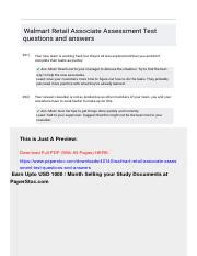 Image result for Walmart Associate Assessment Answers