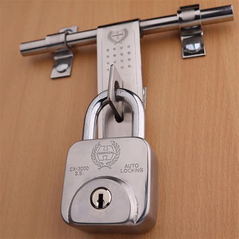 Harrison Padlocks/Square Padlock 60mm 11 Pin with 3 Computerised Keys ...