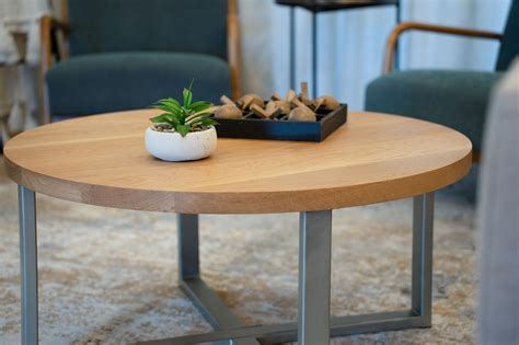 Round Oak Coffee Table– Artisan Born