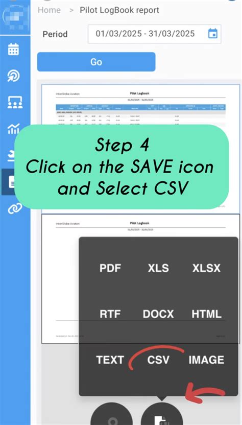 How to Download Your eCrew CSV File