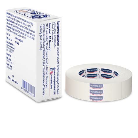 Hansaplast Fixation Soft Tape 1.25 cm x 9.14 m, 1 Count Price, Uses ...