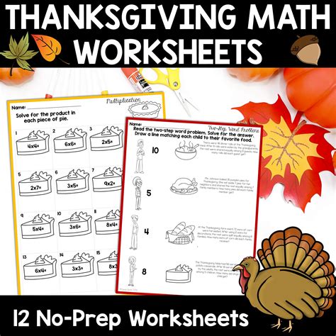 Addition Worksheets Thanksgiving Thanksgiving Math Worksheets | Math