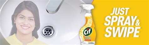 Cif Bathroom Cleaning Spray, Easy Dirt Removal, 450 ml : Amazon.in ...