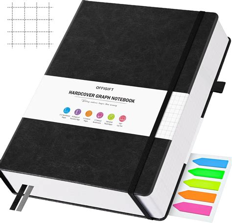 Amazon.com : OFFIGIFT Graph Paper Notebook, 312 Numbered Pages B5 ...