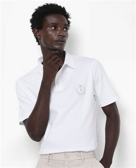 Rare Rabbit Men's Ritz White Cotton Fabric Short Sleeve Regular Fit So