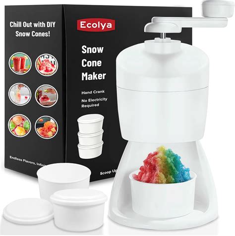 Amazon.com: Snow Cone Machine, Ice Crusher for Home Use, Snow Cone ...