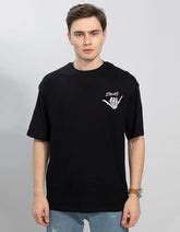 Swag Black Oversized Pocket Graphic Printed Tshirt – Veirdo