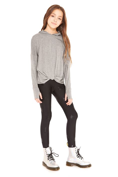 Girl Leggings In Black at Mary Mckeehan blog