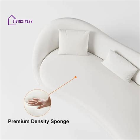 Amara White Upholstered Sofa 3 Seater Sofa for Living Room – LivIn Styles