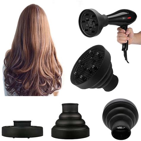 Herunwer Diffuser Hair Dryer Curly Hair, Silicone Diffuser Attachment ...