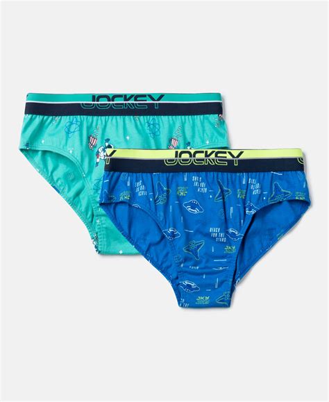 Buy Super Combed Cotton Elastane Stretch Printed Brief with Ultrasoft ...