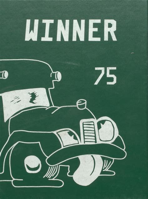 1975 yearbook from Winthrop High School from Winthrop, Maine for sale