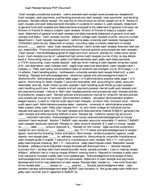 Fillable Online tbeq Cash Receipt Sample PDF ...