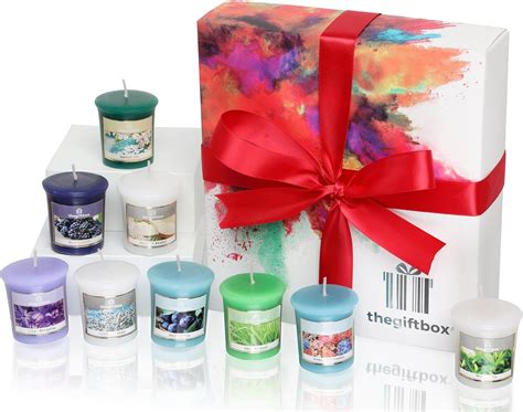 An Exclusive Luxury Gift Set Containing 9 Scented Candles in a Premium ...