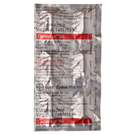 Canesten V6 - Strip of 6 Tablets : Amazon.in: Health & Personal Care