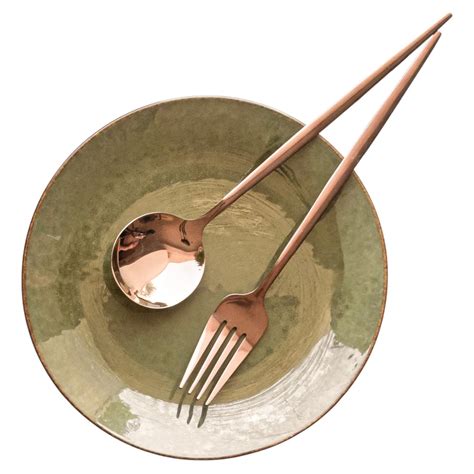Buy Claymistry Ceramic Dinner & Snacks Olive Green with Reddish Brown ...