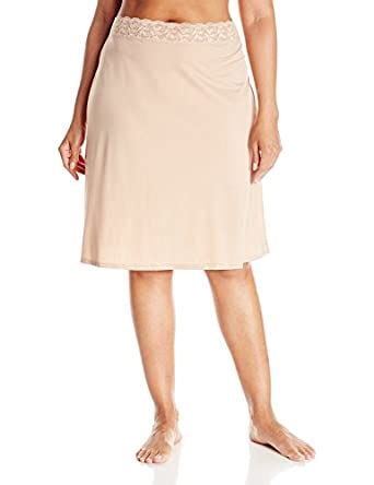 Vassarette Women's Adjustable Waist Half Slip 11073, Vass Latte-24 inch ...