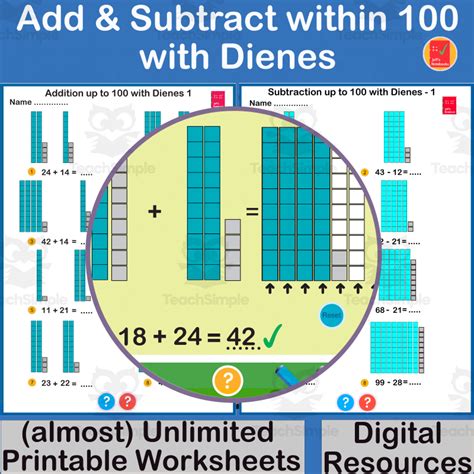 Image result for Subtraction Using Dienes