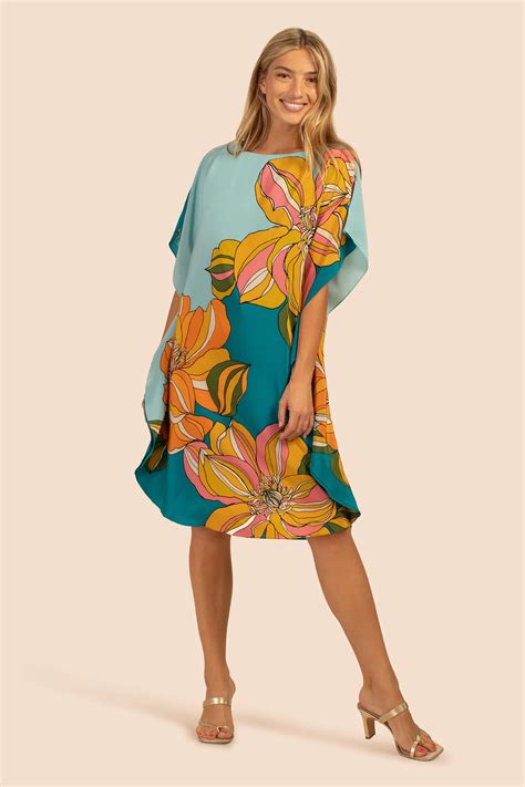 Silk Crepe Floral Print Tunic Top – Dress Styler
