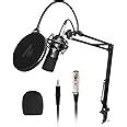 Maono AU-A03 Condenser Microphone Kit Podcast Mic with Boom Arm ...