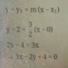 Write down the equation of the line whose gradient is 3 2 and which ...