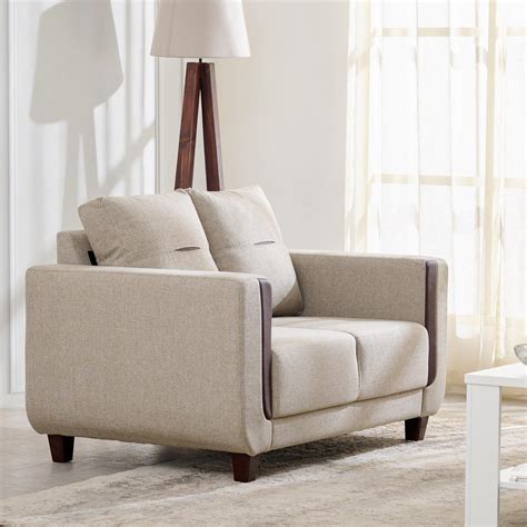 Buy Berry Fabric 2-Seater Sofa - Beige from Home Centre at just INR 12999.0