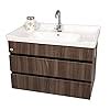 Dazzle Kitchen Modular Bwr Plywood Vanity Washbasin Cabinet(Brown White ...