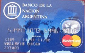 银行卡: Bna (Banco de la Nación Argentina, 阿根廷Col:AR-MC-0026.01
