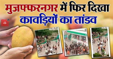 मुजफ्फरनगर में फिर दिखा कावड़ियों का तांडव, आम की गुठली फेंकने से मना ...