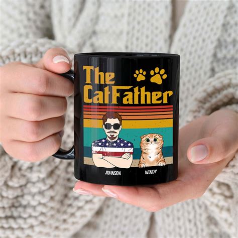 The Dog Father - Gift For Dog Dad, Dog Lovers - Personalized Black Mug ...