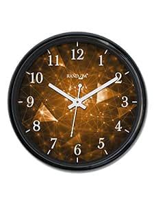 Buy RANDOM Brown tech Plastic Wall Clock (30cmX30cmX5cm, Black) Online ...