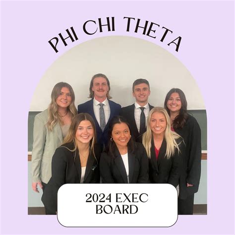 Introducing the new 2024 Phi Chi Theta Executive Board. Congratulations ...